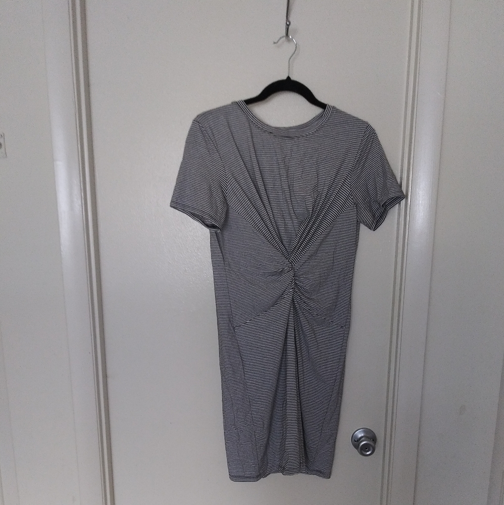 Theory Striped Mini Dress